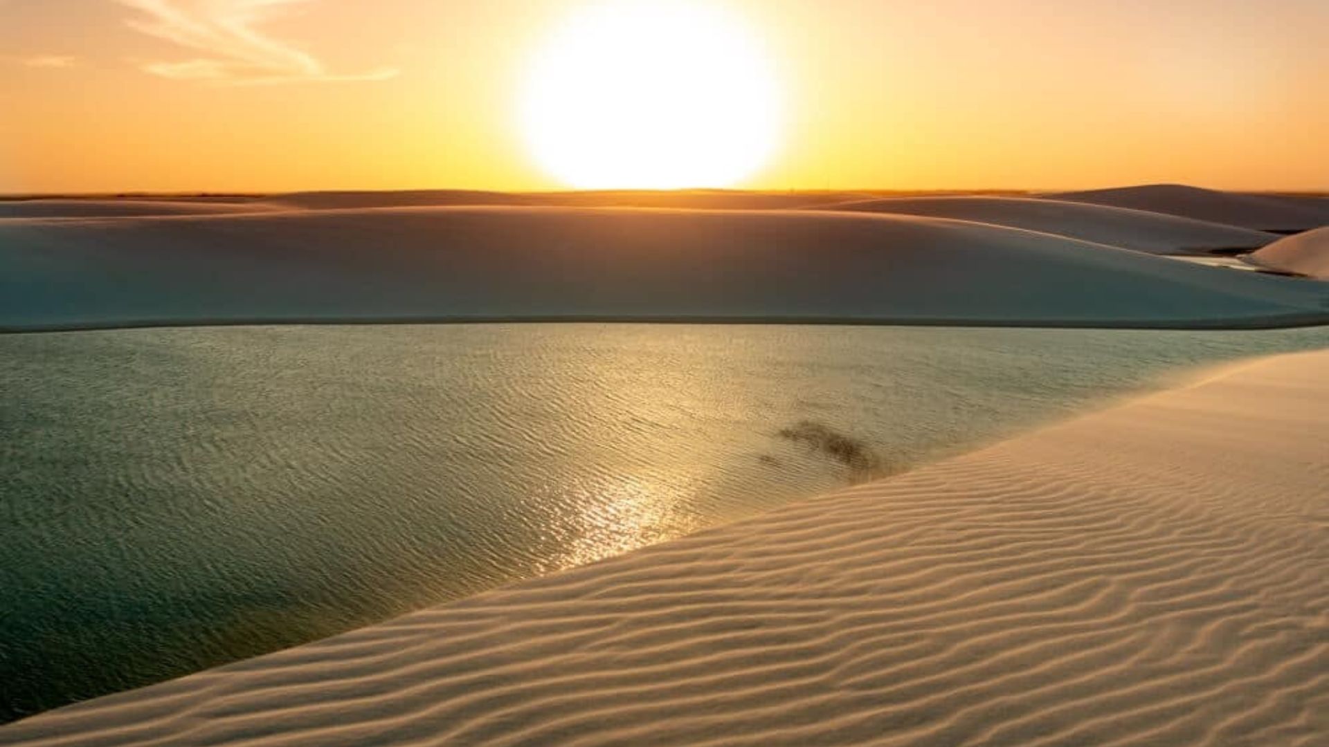 Pôr do sol nos Lençóis